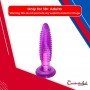 Purple Jelly Anal Vibrating Butt Plug With Suction Cup AD-024