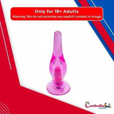 Crystal Anal Vibrating Butt Plug With Suction Cup AD-025