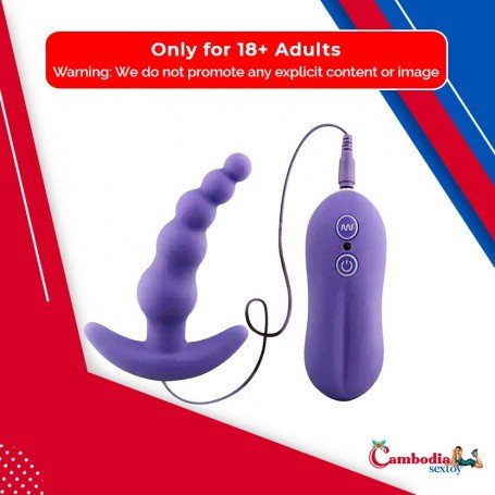 VIBRATING ANAL PLUG BEADS PROSTATE MASSAGER AD-028