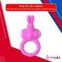 Rabbit Vibrating Penis Ring Blue Lolly CR-018