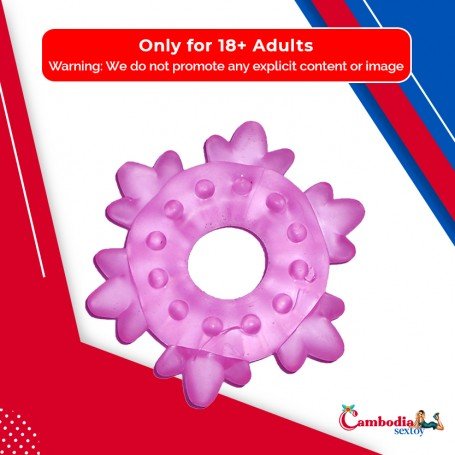 Heavy Cock Ring-Ice Flower CR-006
