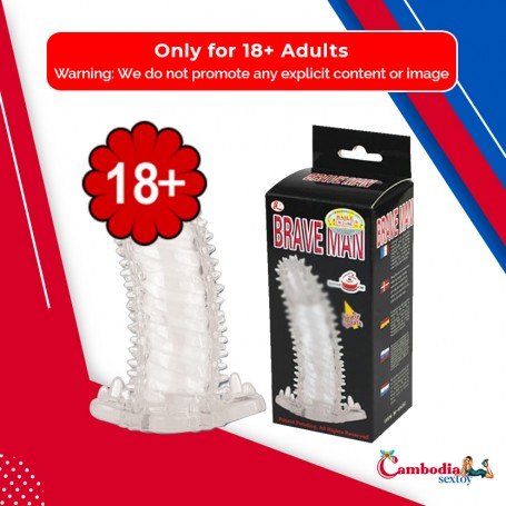 BRAVE MAN Crystal Penis Extension Sleeve PES-024