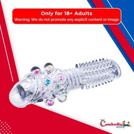 Male Cock Rings Penis Extension With Colourful Beads PES-022