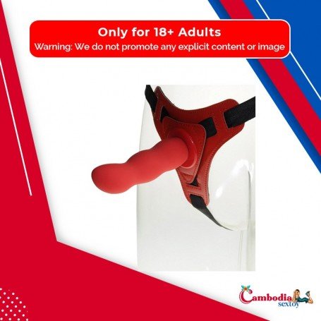 Red Deep Climax Strap On Dildo Realistic Penis Harness SO-021