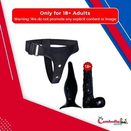 Strap-on Dildo With Anal Butt Plug SO-023