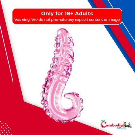 Kiss of Tongue Crystal Glass Dildo Anal Toy GD-002