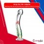 Flower Crystal Glass Dildo Sex Toy GD-004