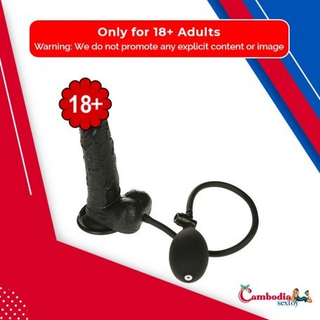 Ultimate Inflatable Realistic Non Vibrator in Black RSNV-011