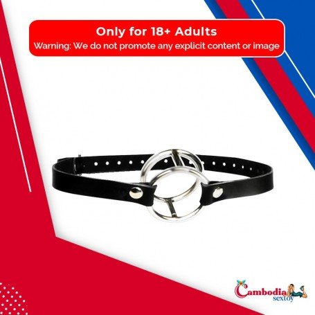 Double Metal Ring Gag for Him & Her BDSM-003