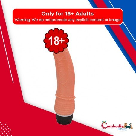 Ultra Slim Flexidick with vibrating Silicone RSV-036