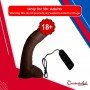 Big Bent 10" Realistic Vibrator Suction Cup Chocolate Dong Vibrator RSV-075