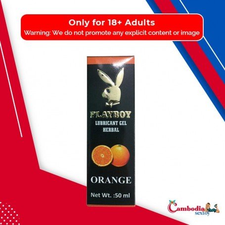 Playboy Lubricant Water Based Gel - Orange Flavoured CGS-033