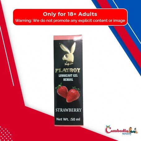 Playboy Lubricant Water Based Gel - Strawberry Flavoured CGS-034