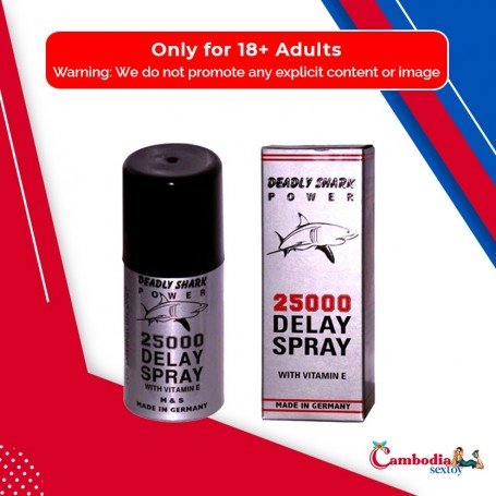 Deadly Shark 25000 Delay Spray for Men with Vitamin E DTZ-007